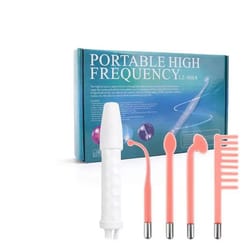 high frequency facial therapy wand portable acne skin tightening treatment device