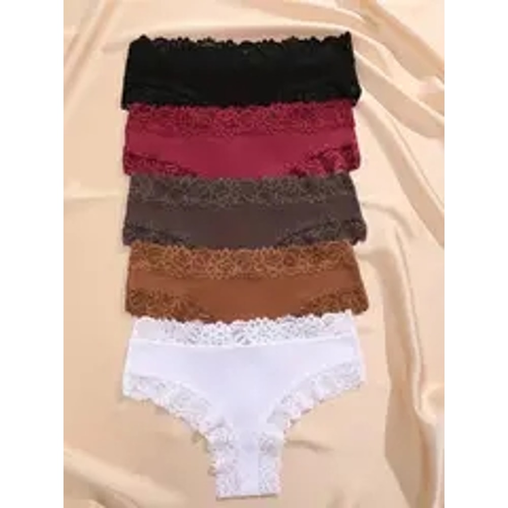 Floral Lace Womens Cotton Panties Soft Trendy Patchwork Lingerie For Ultimate Comfort And Elegance 5