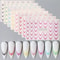 Gradient French Nail Art Stickers for Ombre Manicure Ink Blooming Wave Line Water Transfer Decals Decorations