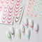 Gradient French Nail Art Stickers for Ombre Manicure Ink Blooming Wave Line Water Transfer Decals Decorations
