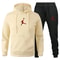 Jogging Fitness Sportswear Set Long for Men, Sleeve Sweatshirt & Casual Pants 2-Piece Set