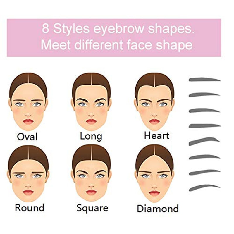 Reusable Eyebrow Stencil Template Set Flexible Shapes For Perfect Brows 4