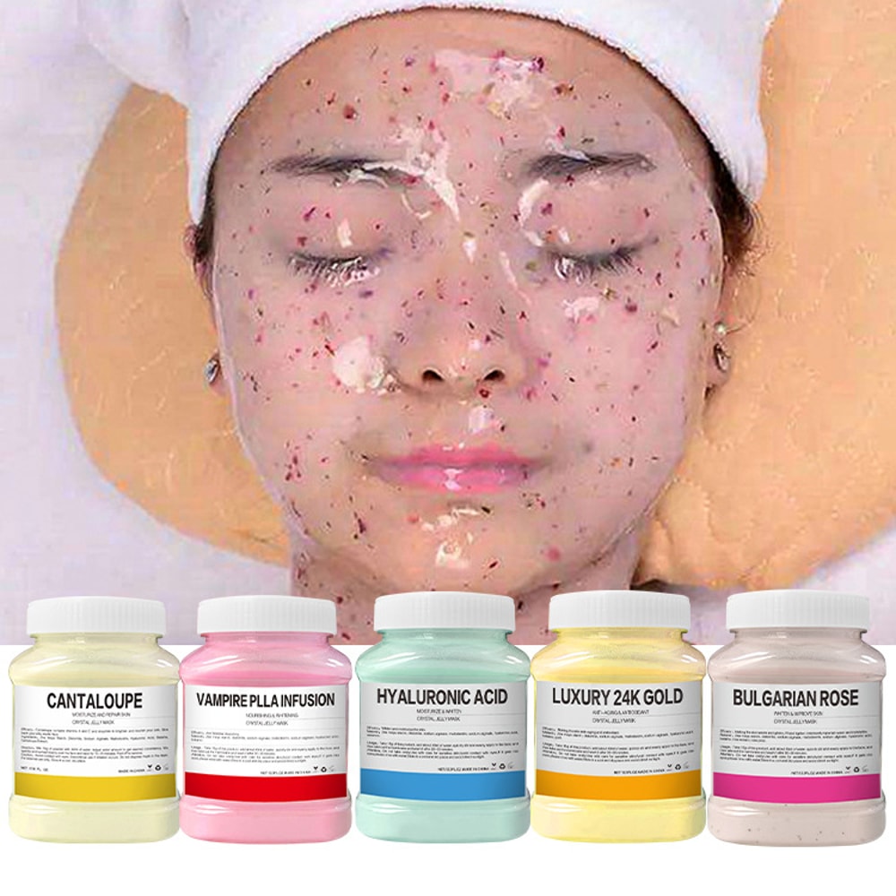 Hydrating Rose Petal Crystal Jelly Mask Powder for Glowing Skin Care