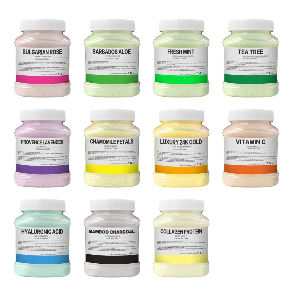 Hydrating Rose Petal Crystal Jelly Mask Powder for Glowing Skin Care