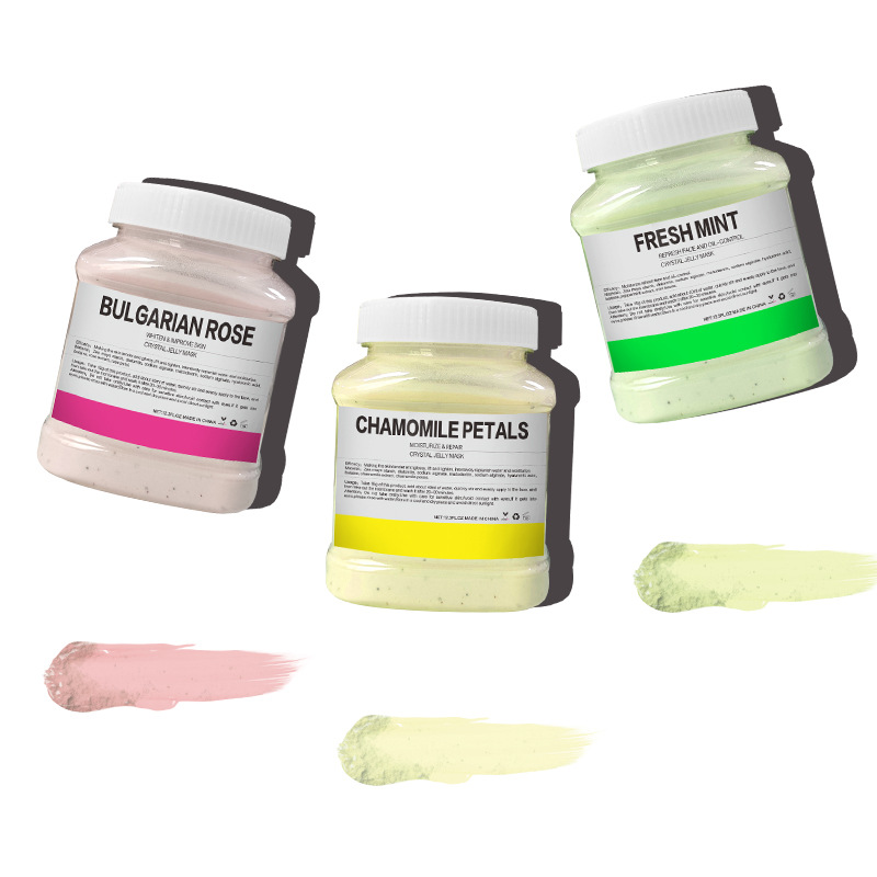 Hydrating Rose Petal Crystal Jelly Mask Powder for Glowing Skin Care