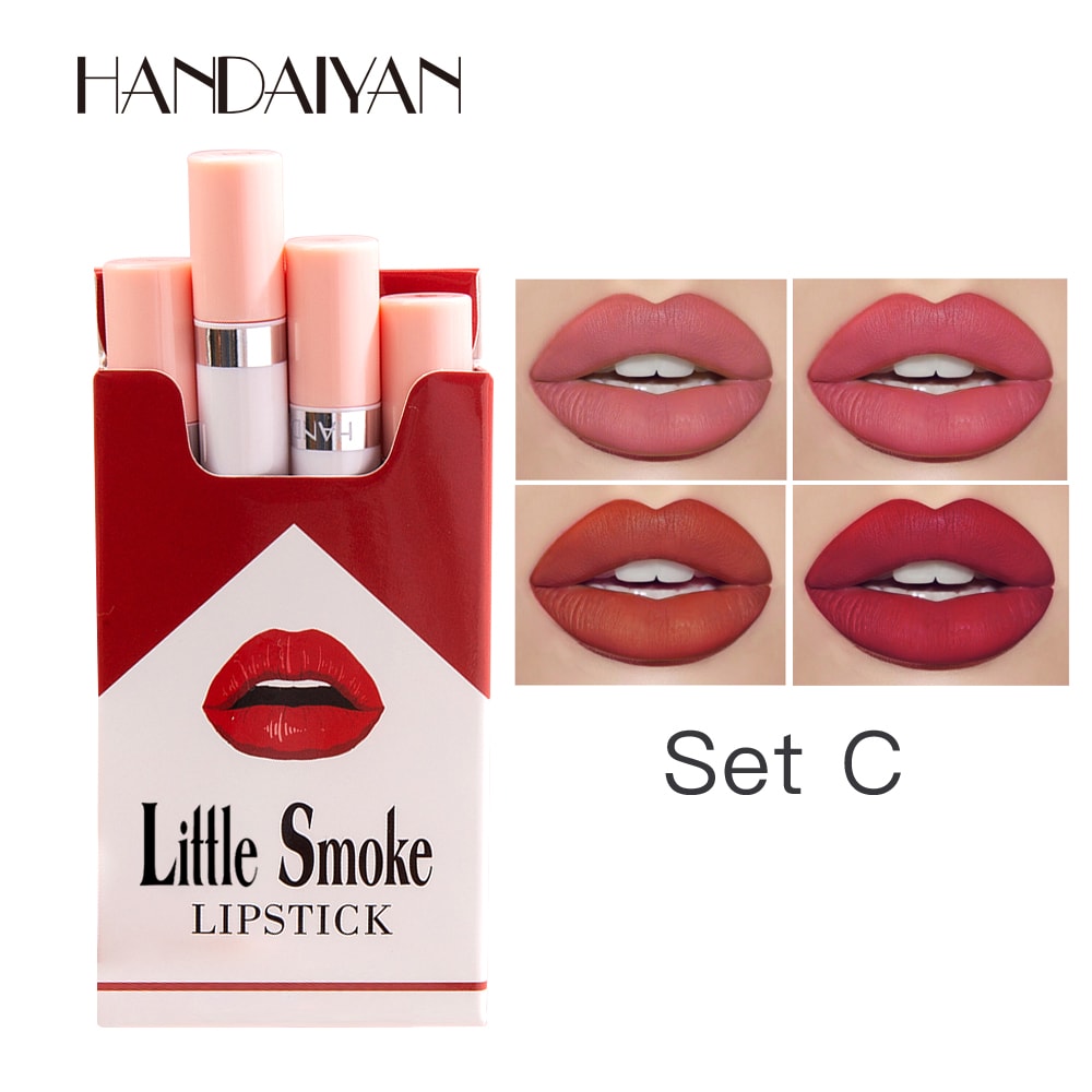 Handaiyan Matte Velvet Lipstick Set Small Cigarette Lipsticks 8
