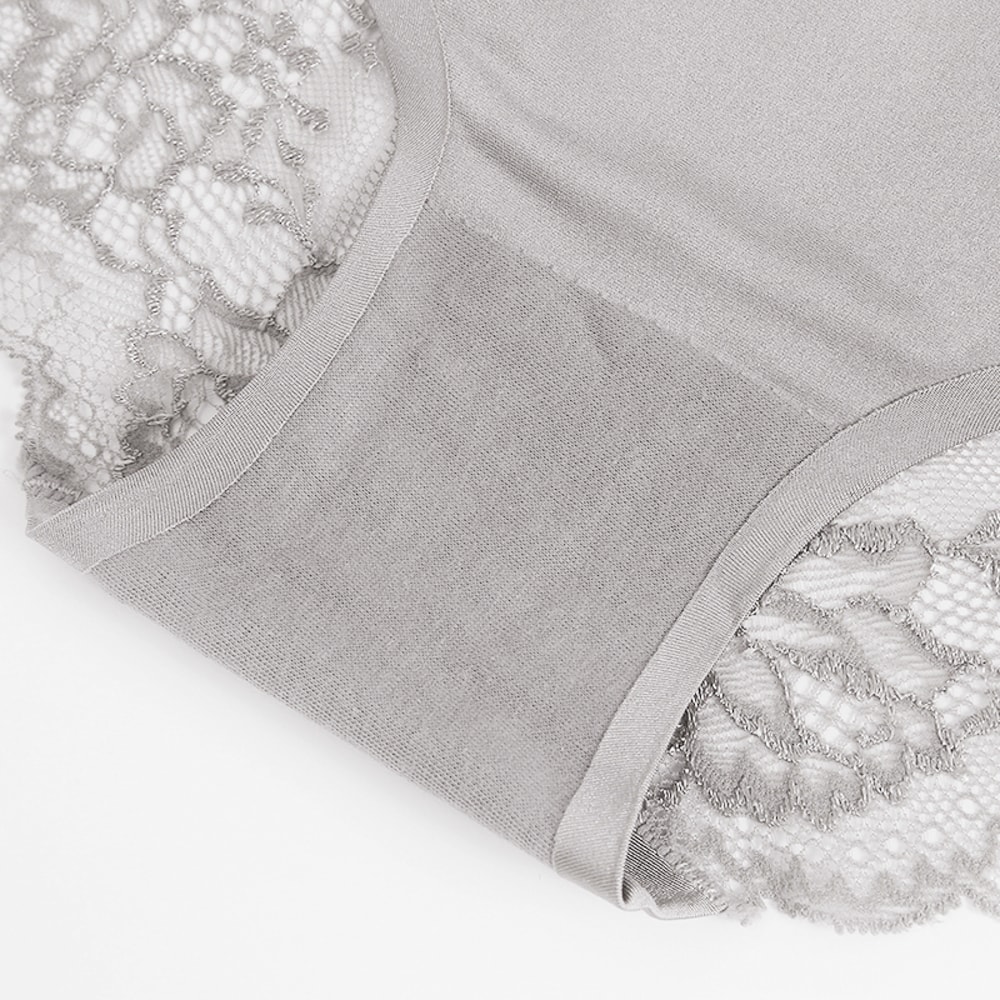 Elegant Lace Panties Women Silk Satin Briefs Soft Comfortable Plus Size Lace Panties 5