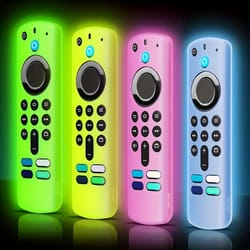 glow silicone fire tv remote cover protective alexa remote case