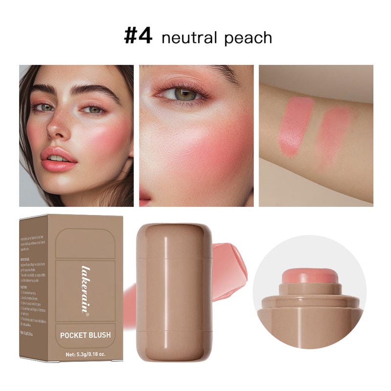 Radiant Glow Cream Blush Stick Makeup For Lips And Cheeks Long Lasting Natural Finish 9