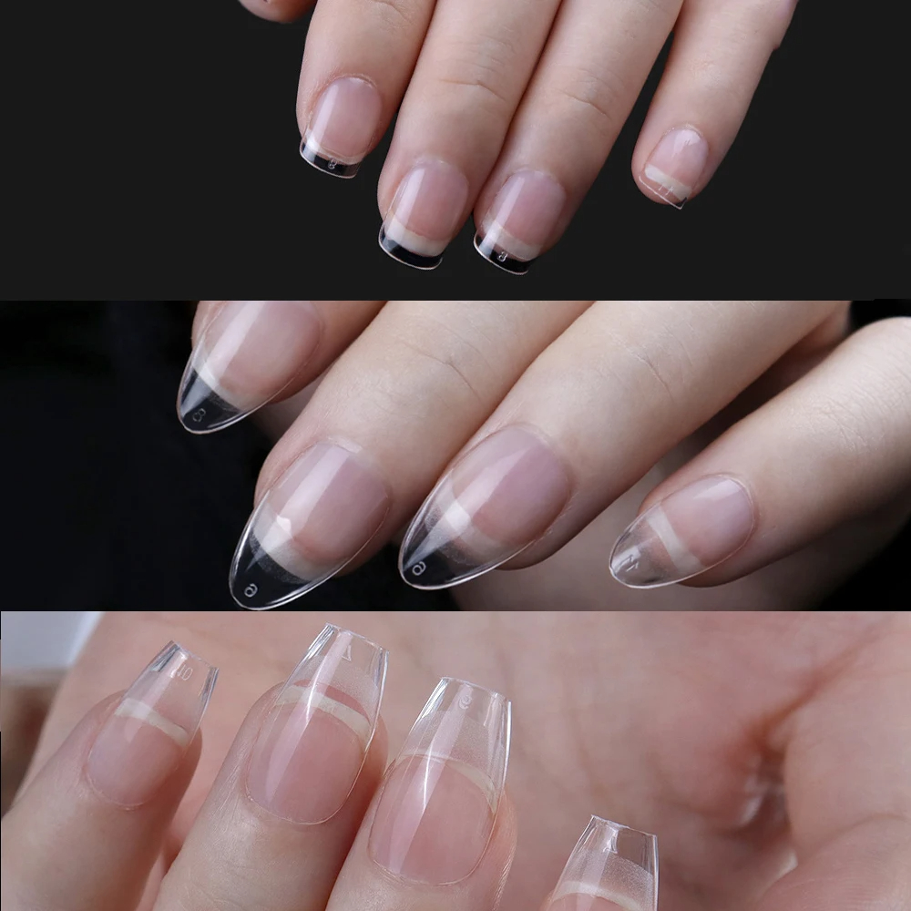 Extra Short Gel Nail Tips Short Almond Press On Nails for Small Nail Beds