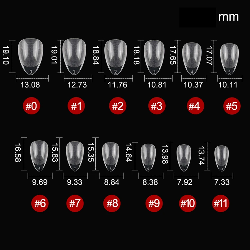 Extra Short Gel Nail Tips Short Almond Press On Nails for Small Nail Beds