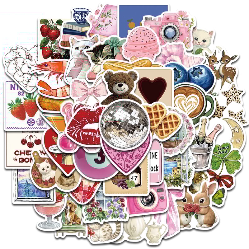 Aesthetic Harajuku Laptop & Wall Stickers Set for Creative Decor