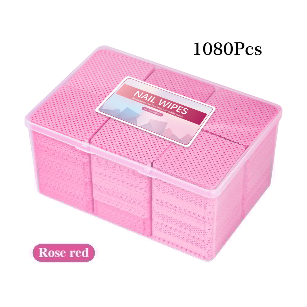 Premium LintFree Nail Polish Remover Wipes For UV Gel Manicure Cleaning 15