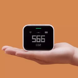 smart air quality monitor with retina touch ips screen mihome app control
