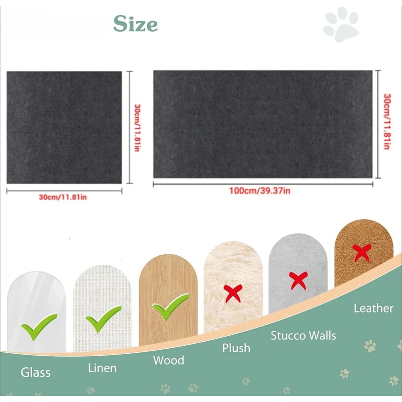 Cat Scratching Mat SelfAdhesive Trimmable Carpet For AntiScratching Sofa And Furniture Protection 5