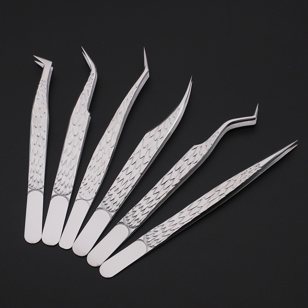 False Eyelash Tweezers Set For Eyelash Extensions Eyebrow Styling Professional Kit For Makeup Nail 2
