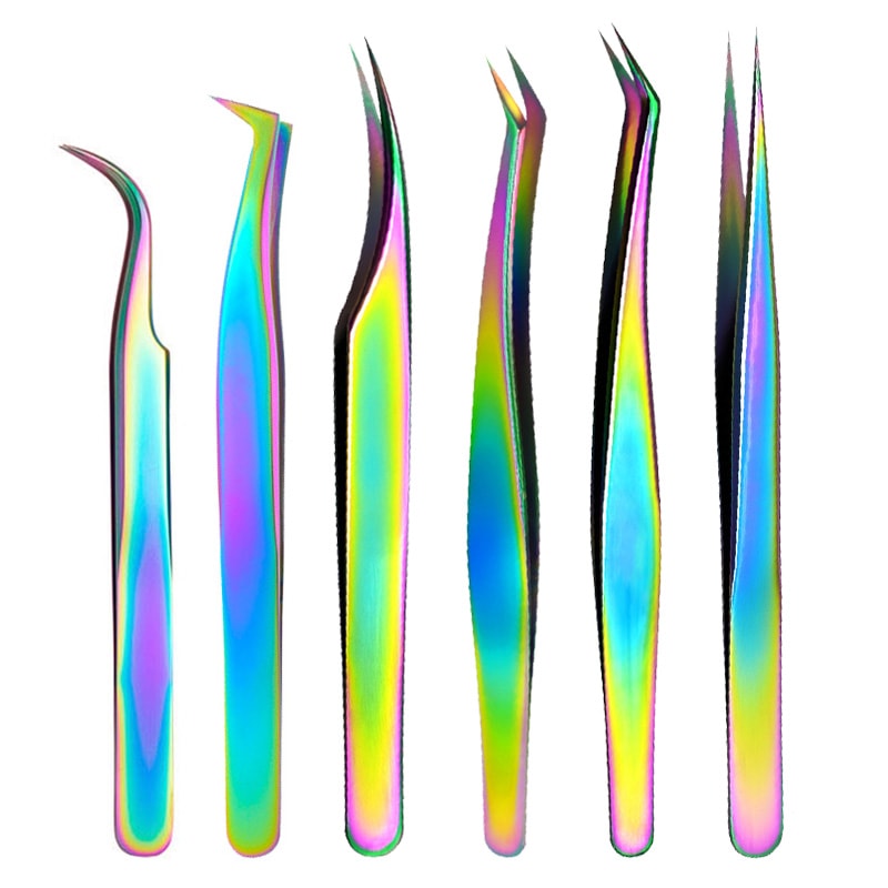 False Eyelash Tweezers Set For Eyelash Extensions Eyebrow Styling Professional Kit For Makeup Nail 5