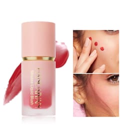 matte liquid blush long-lasting waterproof blush with easy application sponge brush head