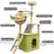 Green Cat Tree For Indoor Cats With Cat Condos Scratchers Hammock Space Capsule 3