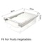 Transparent Kitchen Storage Box Fruit, Vegetable Preservation Organizer, Egg Container, Under-Shelf Refrigerator Drawer