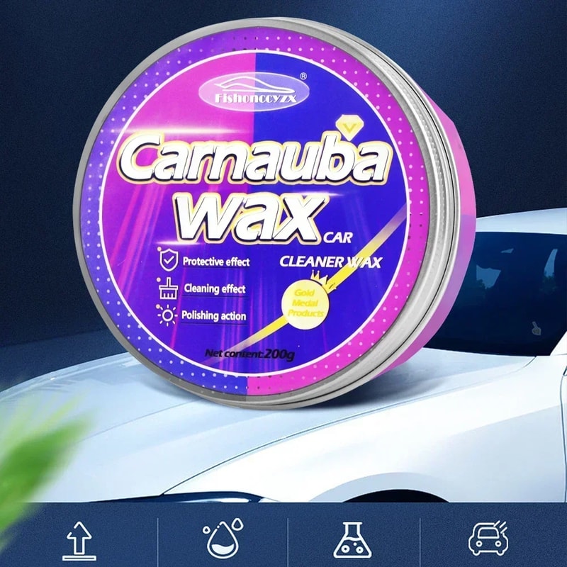 Carnauba Paste Wax for Car Paint High Gloss Shine Hydrophobic Coating for Auto Paint Protection