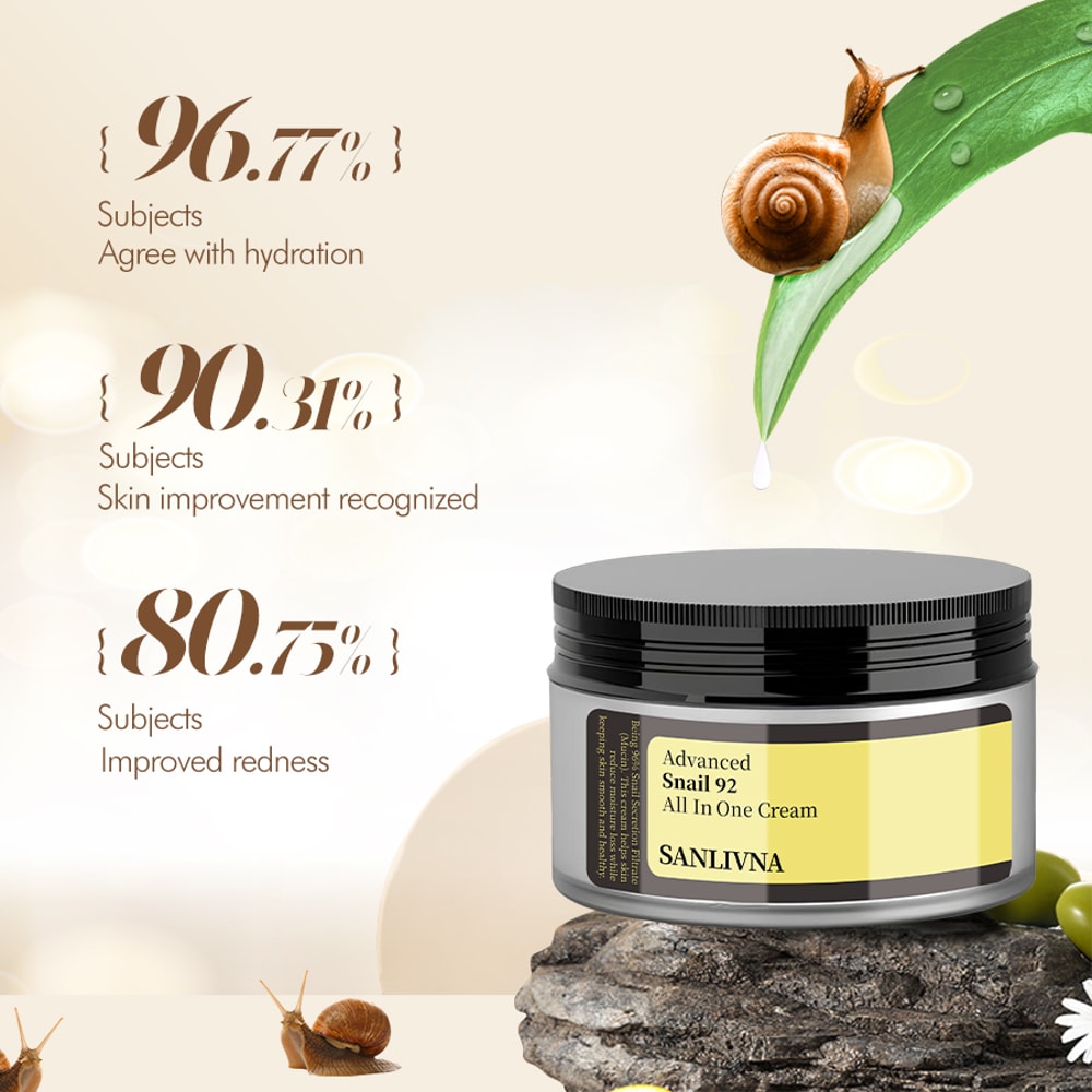 Advanced Snail Mucin Anti-Aging Repair Cream Nourishing Facial Cream for Skin Barrier Improvement