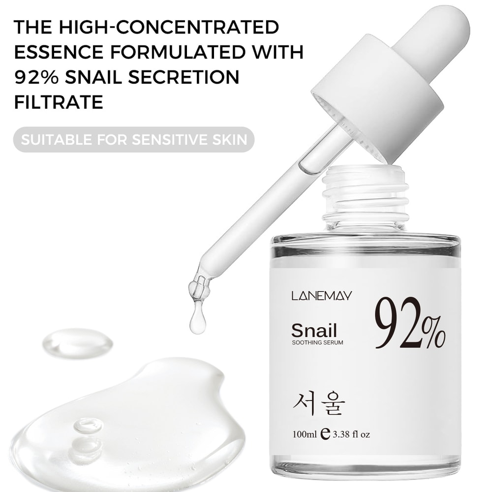 Snail Soothing Facial Essence Serum Hydrating Moisturizing Skin Care 4