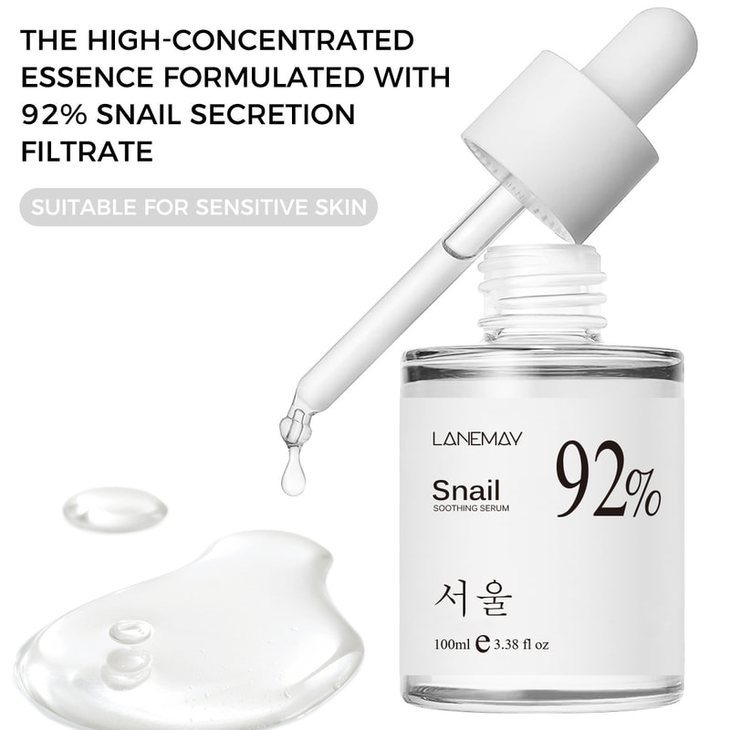 Snail Soothing Facial Essence Serum Hydrating Moisturizing Skin Care 4