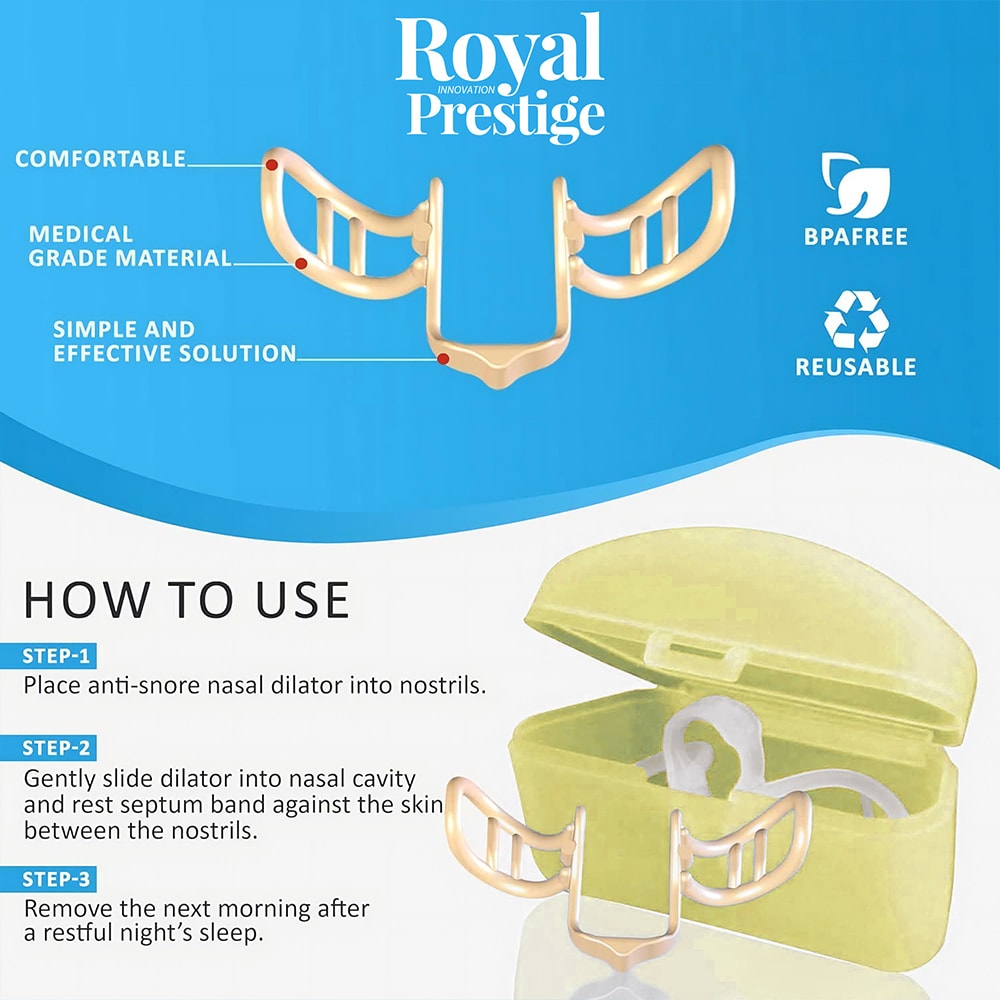 AntiSnoring Silicone Nose Clip Effective Nasal Dilator For Snoring Relief Easy Breathing And Improv 5