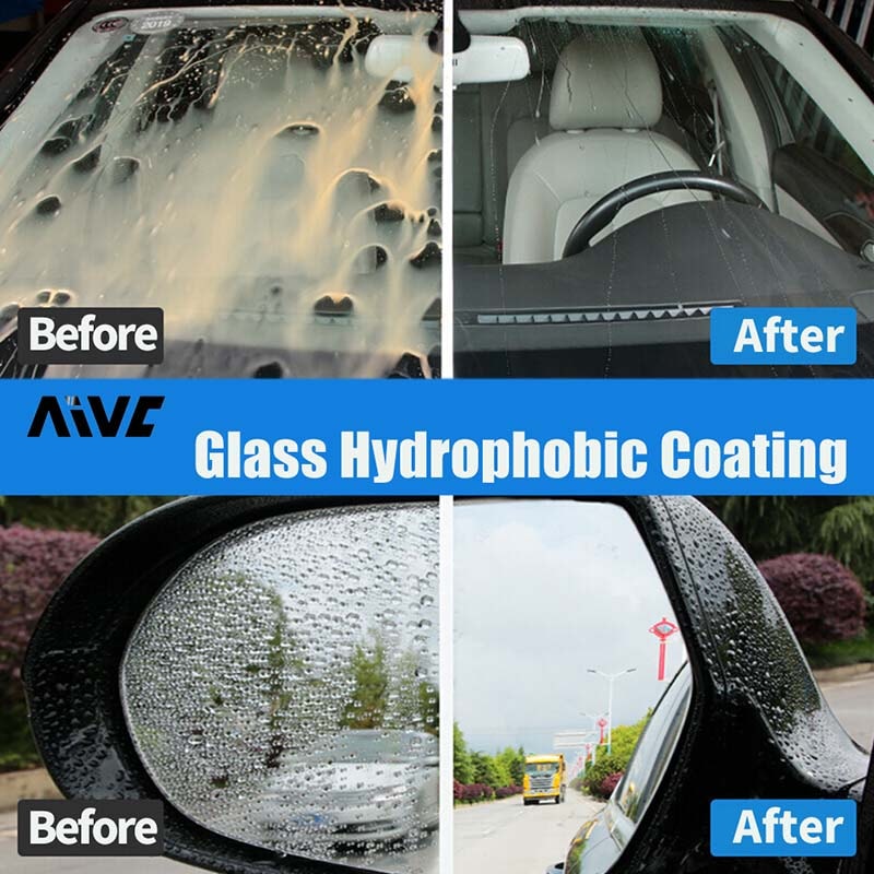 Car Glass Hydrophobic Nano Spray Waterproof Window Rearview Mirror Coating 5