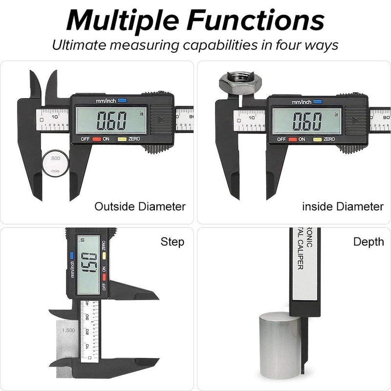 Carbon Fiber Digital Caliper Precise Vernier Gauge Micrometer For Accurate Measurements Digital Rul 1