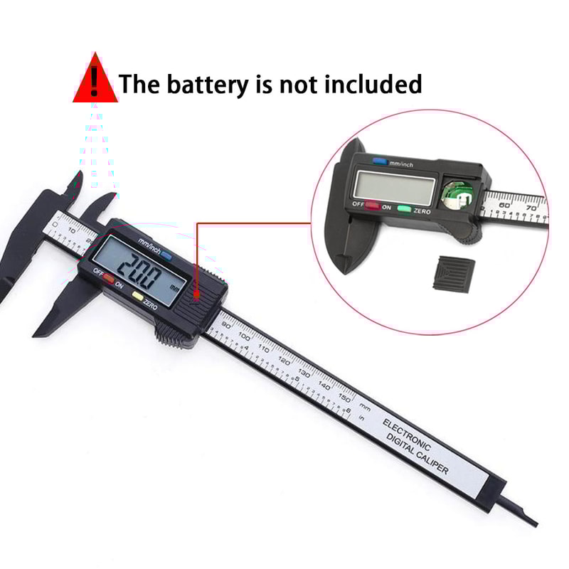 Carbon Fiber Digital Caliper Precise Vernier Gauge Micrometer For Accurate Measurements Digital Rul 4