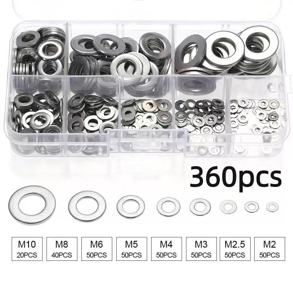 Stainless Steel Flat Washer Set Versatile Home Factory And Kitchen Repair Tool 1