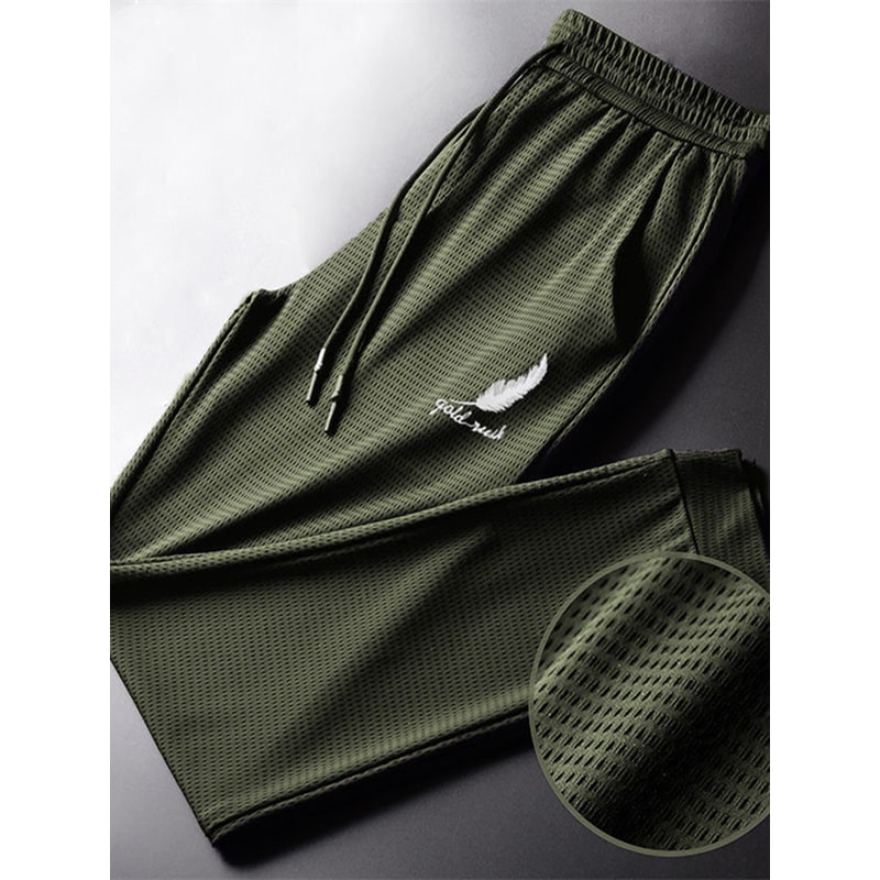 Men's Quick-Dry Hiking Pants Lightweight Breathable Athletic Jogging Trousers