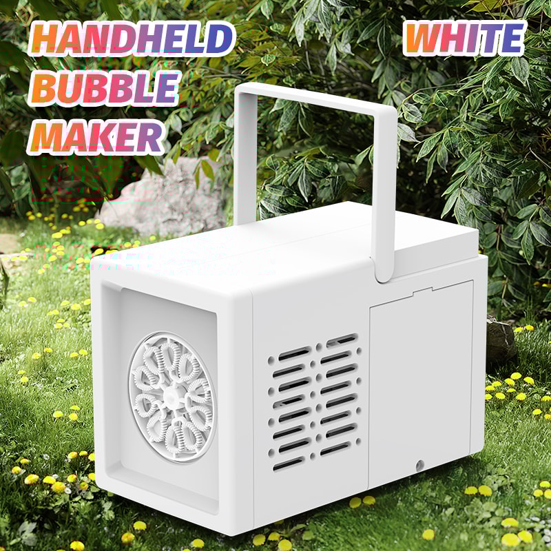 Automatic Electric Bubble Blower Toy Handheld Outdoor Bubble Machine for Kids Birthday Fun