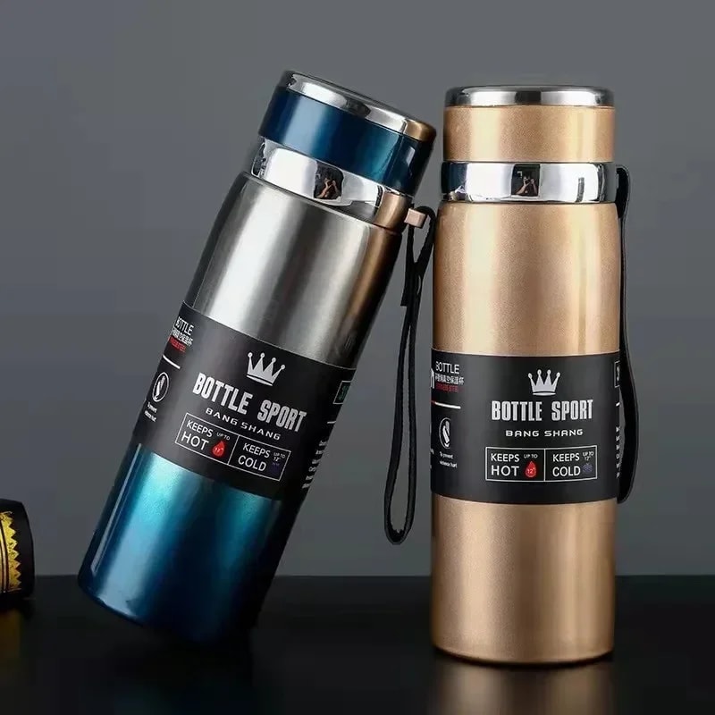 Stainless Steel Thermal Water Bottle Keeps Hot Cold For Hours Perfect For Tea Coffee And Water 2