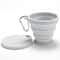 Collapsible Silicone Cup with Lid Portable and Foldable Travel Cup