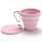 Collapsible Silicone Cup with Lid Portable and Foldable Travel Cup