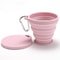 Collapsible Silicone Cup with Lid Portable and Foldable Travel Cup