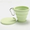 Collapsible Silicone Cup with Lid Portable and Foldable Travel Cup