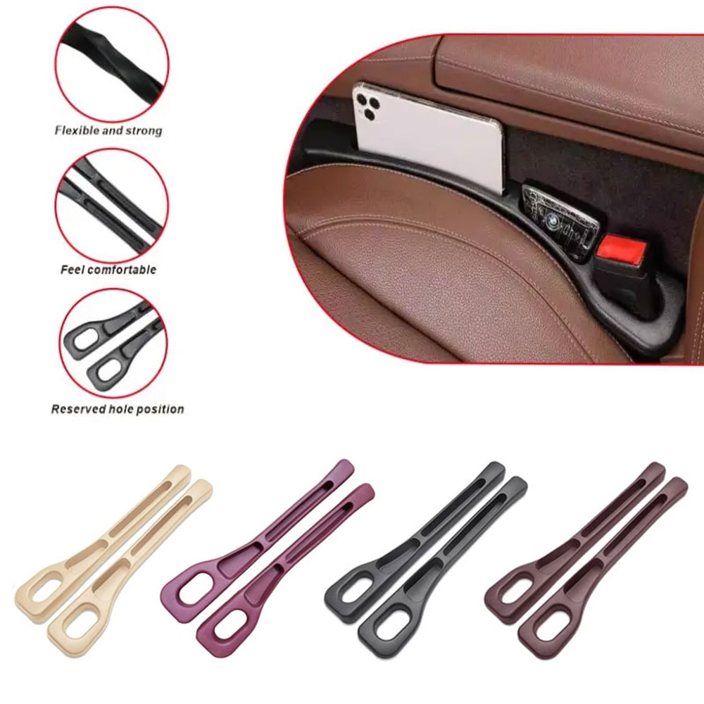 Car Seat Gap Filler Organizer Waterproof Auto Storage Strip For Seat Gaps With Grooves 1