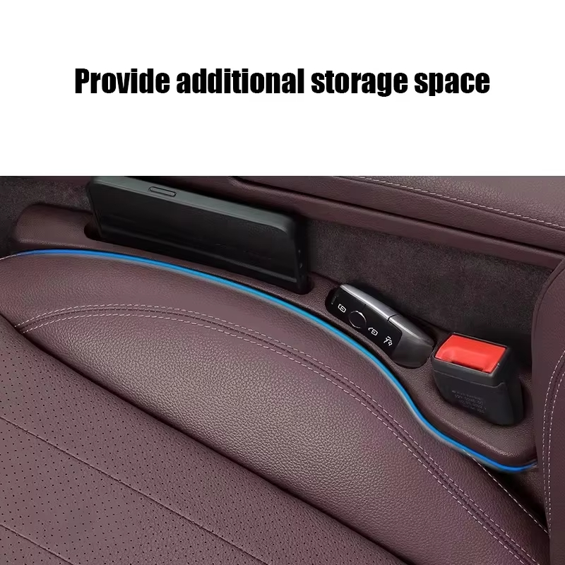 Car Seat Gap Filler Organizer Waterproof Auto Storage Strip For Seat Gaps With Grooves 2