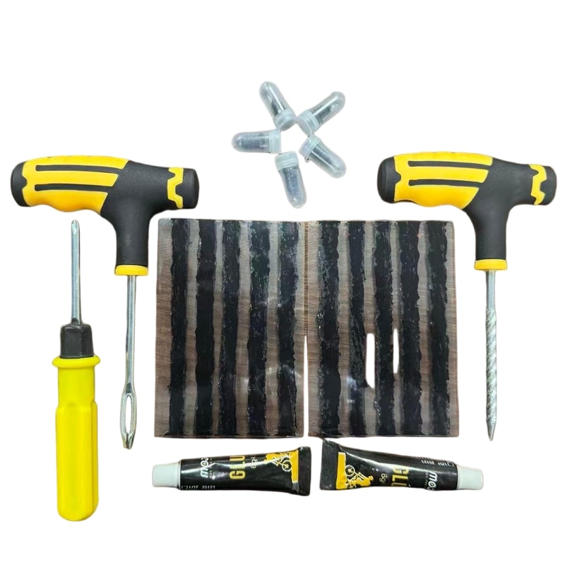 Heavy Duty Flat Tire Repair Kit For Motorcycles Cars Professional Emergency Tool For Quick Puncture 3