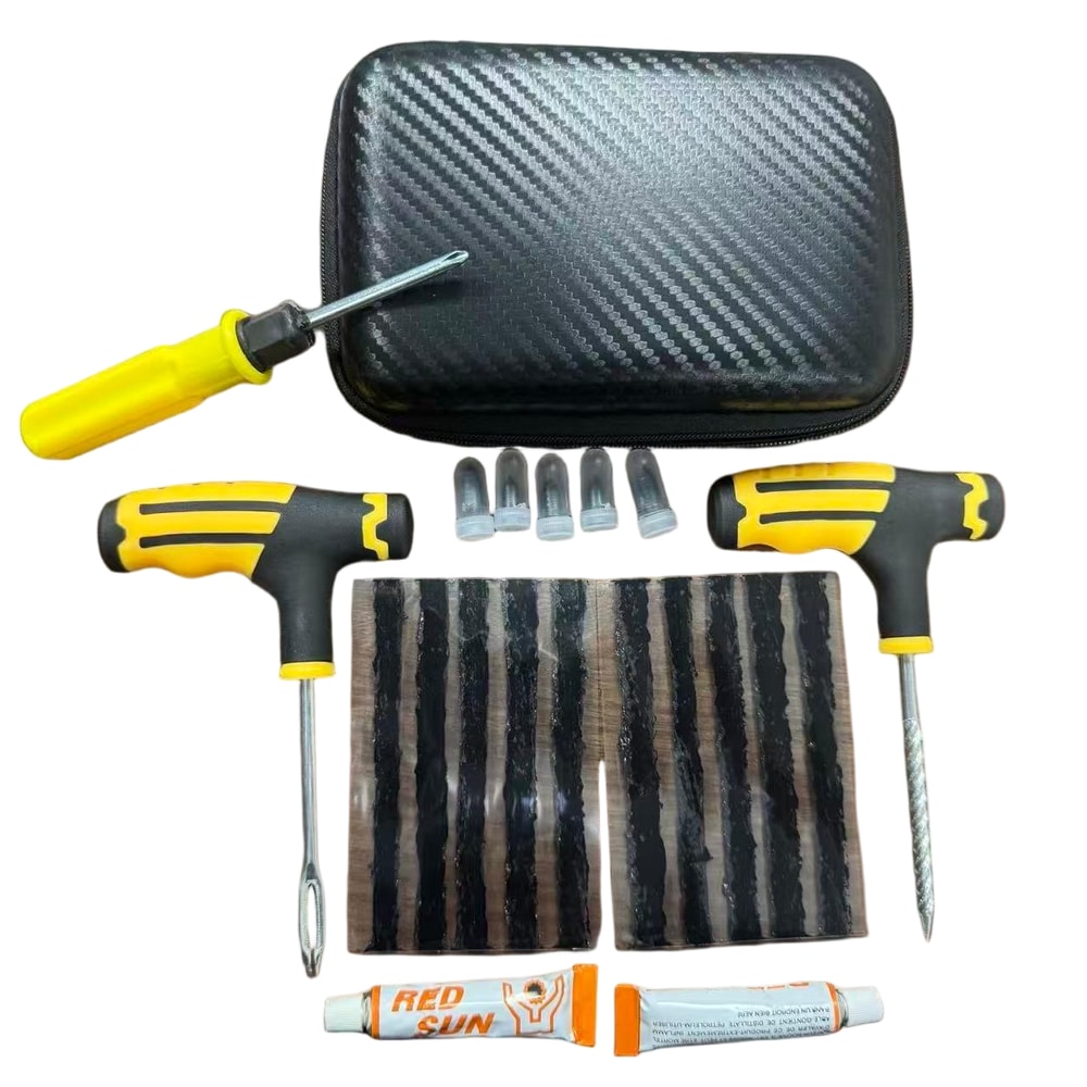 Heavy Duty Flat Tire Repair Kit For Motorcycles Cars Professional Emergency Tool For Quick Puncture 7