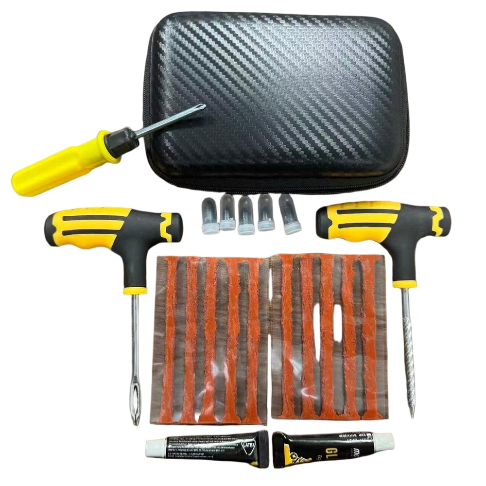 Heavy Duty Flat Tire Repair Kit For Motorcycles Cars Professional Emergency Tool For Quick Puncture 8