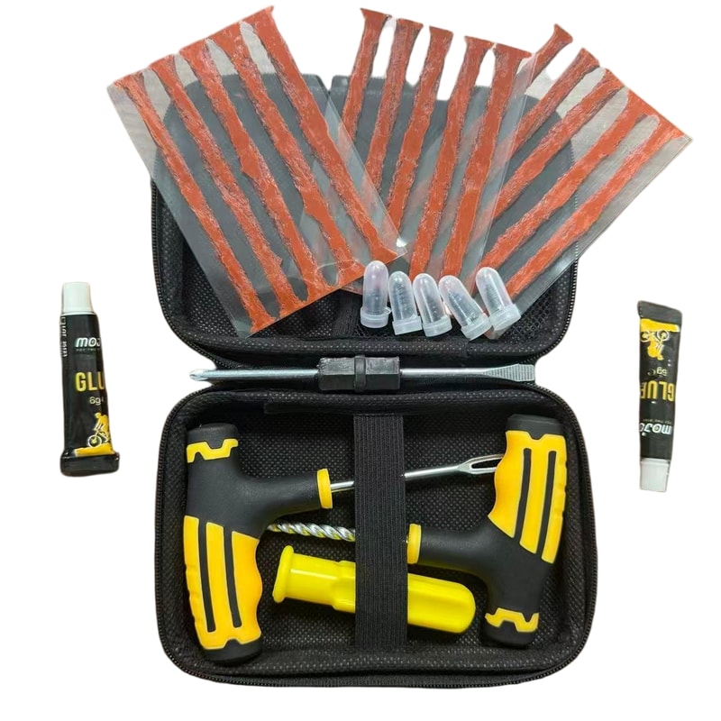 Heavy Duty Flat Tire Repair Kit For Motorcycles Cars Professional Emergency Tool For Quick Puncture 9