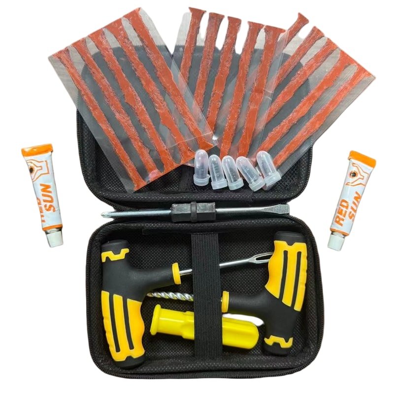 Heavy Duty Flat Tire Repair Kit For Motorcycles Cars Professional Emergency Tool For Quick Puncture 10