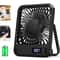 Portable USB Rechargeable Desk Fan Tilt, Speed Ultra Quiet Personal Fan