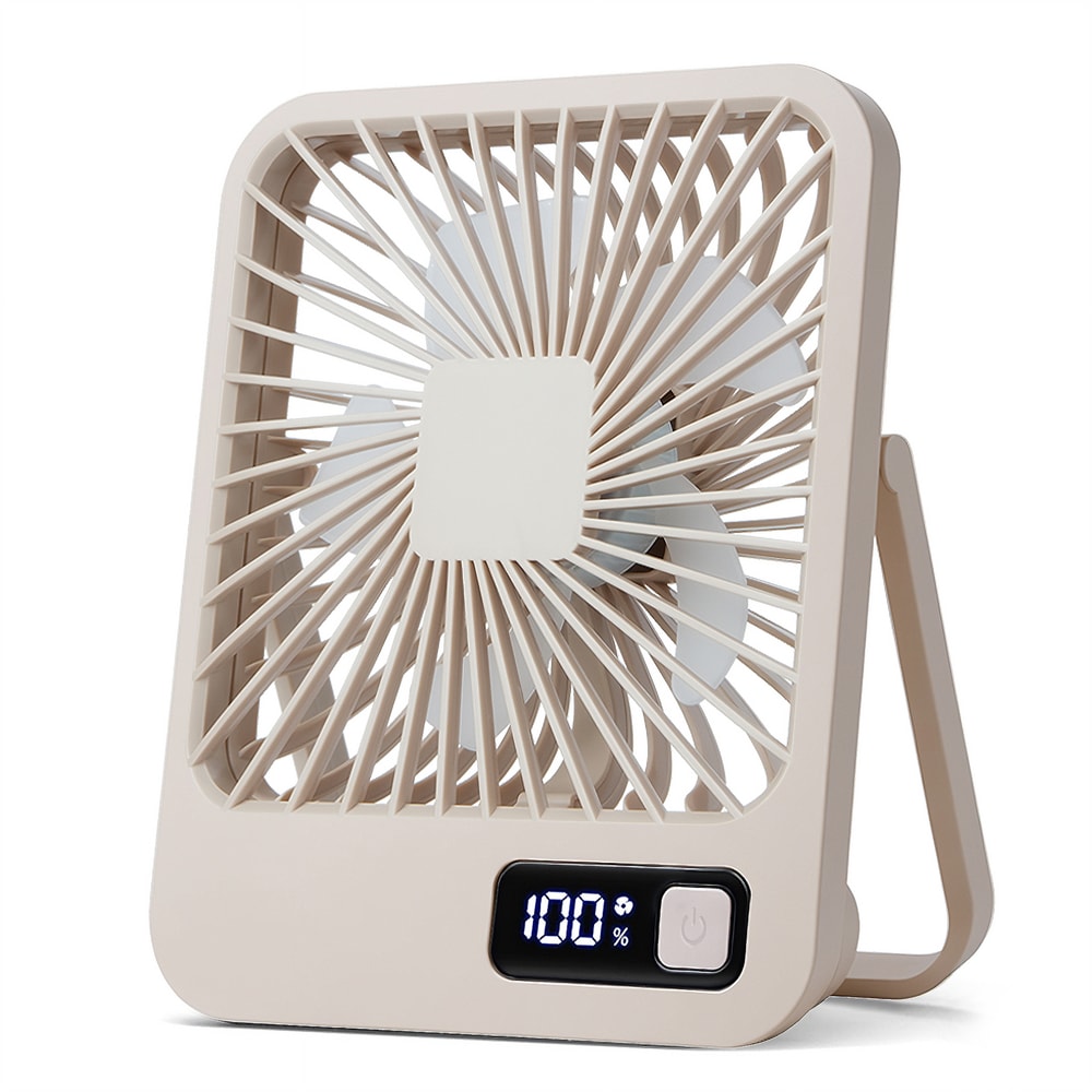 Portable USB Rechargeable Desk Fan Tilt, Speed Ultra Quiet Personal Fan