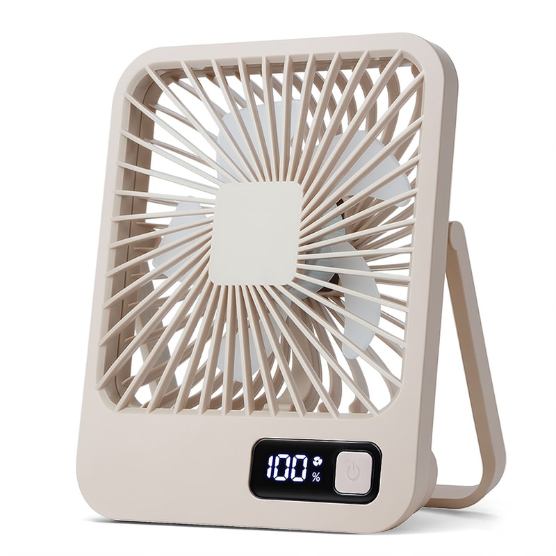 Portable USB Rechargeable Desk Fan Tilt, Speed Ultra Quiet Personal Fan